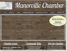 Tablet Screenshot of manorvillechamber.org